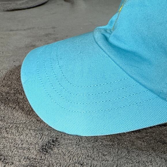 Polo Ralph Lauren Blue Dad Hat Yellow Pony Strap Back - Picture 4 of 4